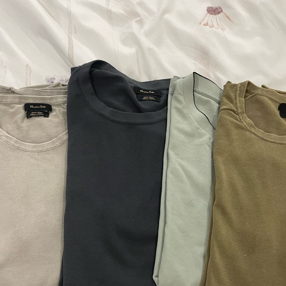100% cotton Massimo Dutti Short Sleeve Tees 4 for 40$ sizes are in the picture - Picture 4 of 4